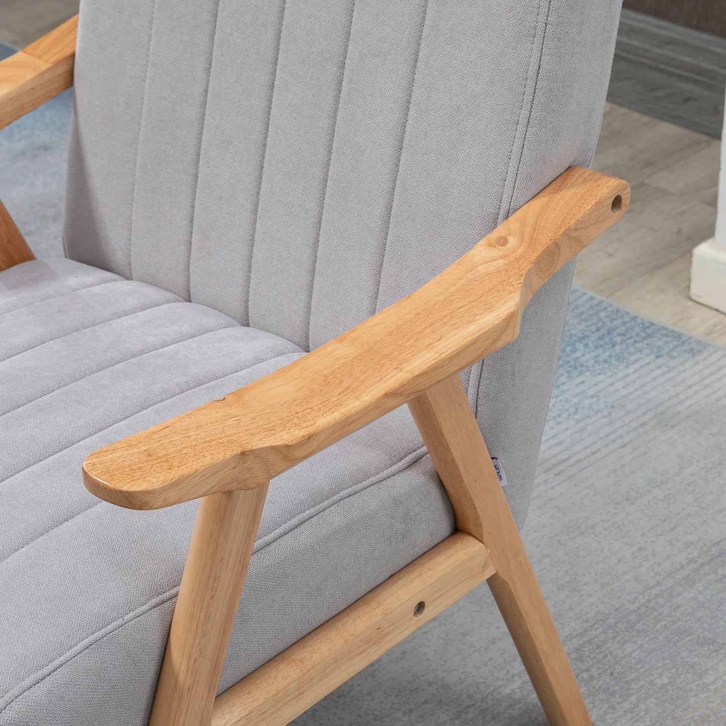 Accent Chair with Wood Legs